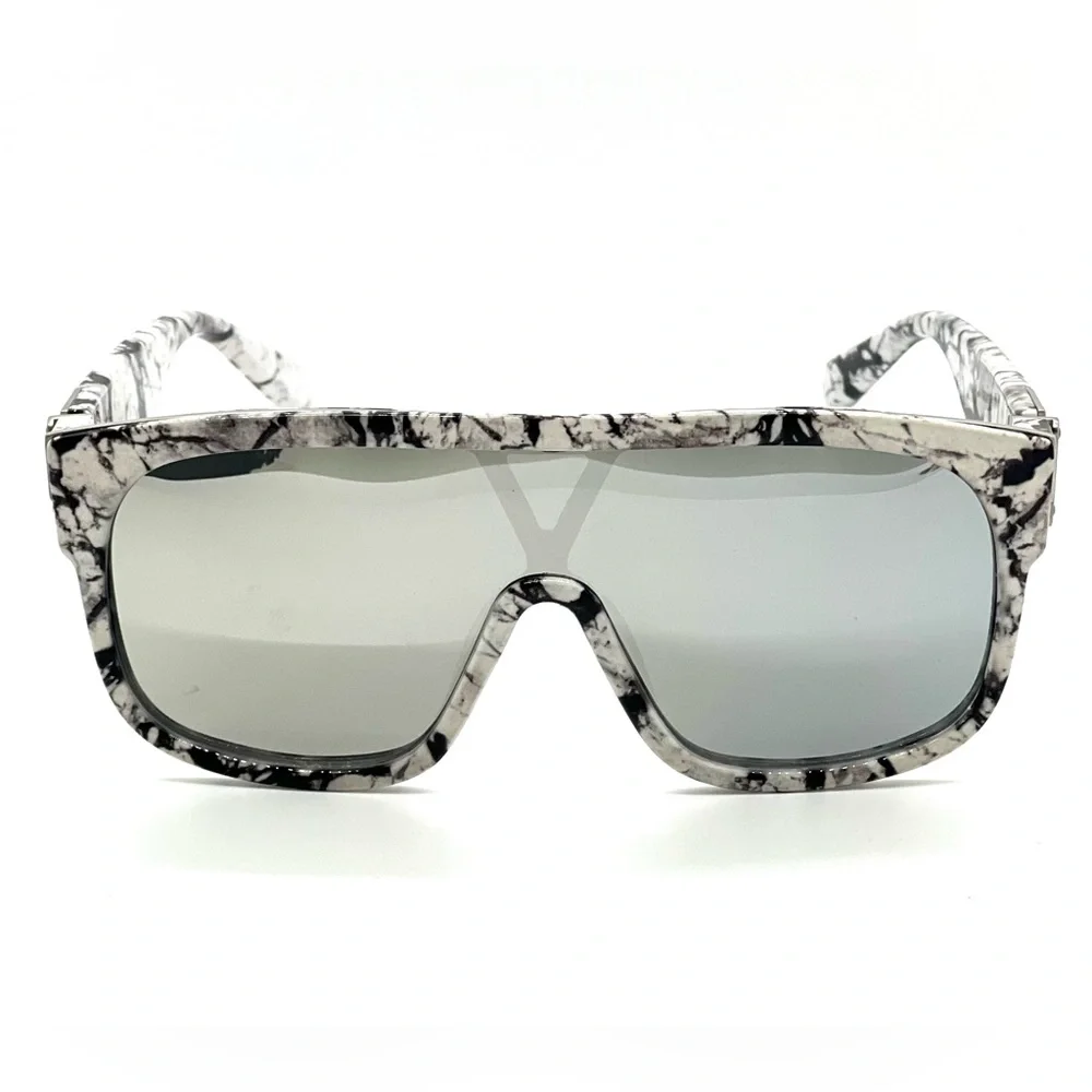Sunglasses oversized Men Women Shades single lens Fashion‎ Designer Flat lens